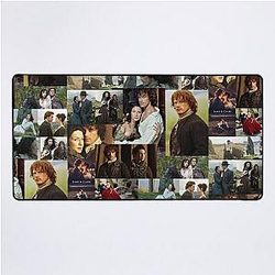 Outlander Cast Abstract Collage Desk Mat