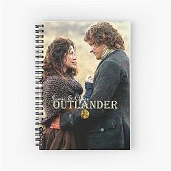 Outlander - Jamie & Claire Fraser - Diana Gabaldon 6 Spiral Notebook