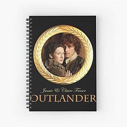Jamie & Claire Fraser Outlander Spiral Notebook