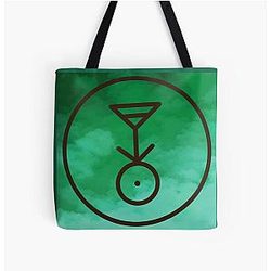 Owl house Plant Glyph All Over Print Tote Bag RB1107