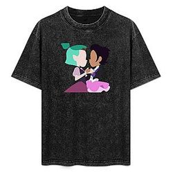 Redo of Luz and Amity PTTT1706 Washed  Owl House T-Shirt