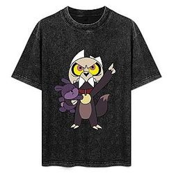 King And Rabbit Plush PTTT1706 Washed  Owl House T-Shirt