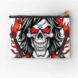 Ozzy Osbourne Heavy Metal Skull King Dark Rock Art Zipper Pouch