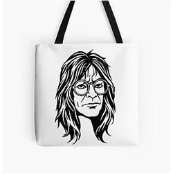 Ozzy Osbourne Minimalist Rock Icon All Over Print Tote Bag