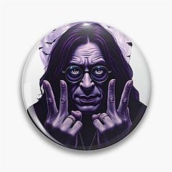 Ozzy Osbourne - Gothic Shadows - Dark Rock Legend Art Pin