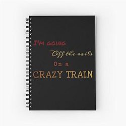 Crazy Train Ozzy Osbourne Notebook