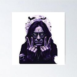 Ozzy Osbourne - Gothic Shadows - Dark Rock Legend Poster