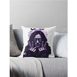 Ozzy Osbourne - Gothic - Dark Rock Legend Art Throw Pillow