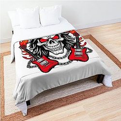 Ozzy Osbourne - Heavy Metal Skull King - Dark Rock Art Comforter