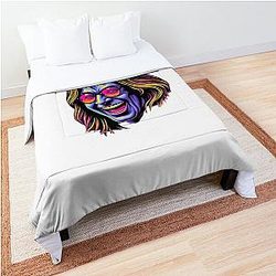Ozzy Osbourne - Psychedelic Rock Trip Electric Heavy Metal Art Comforter