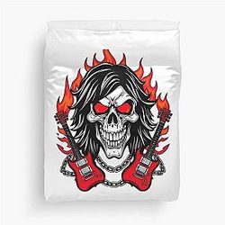 Ozzy Osbourne Heavy Metal Skull King Dark Rock Art Duvet Cover