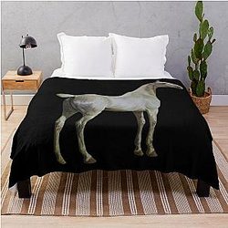 Horse Quote: Won't You Ride My White Horse Ozzy Osbourne Throw Blanket