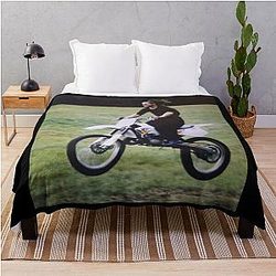 Ozzy Osbourne Dirt Bike Throw Blanket