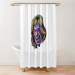 Ozzy Osbourne Psychedelic Rock Trip Electric Heavy Metal Art Shower Curtain