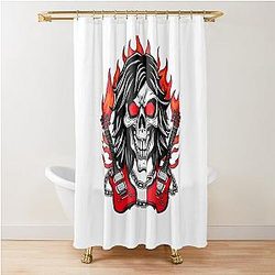Ozzy Osbourne - Heavy Metal Skull King - Dark Rock Shower Curtain