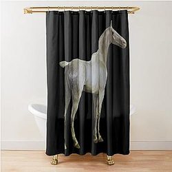 Horse Quote: Won't you ride my horse? Ozzy Osbourne Shower Curtain