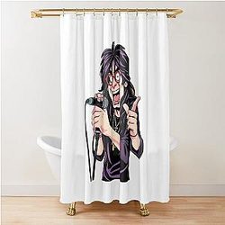Ozzy Osbourne Comic Book Rock Star High-Energy Animated Art Shower Curtain