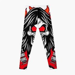 Ozzy Osbourne Heavy Metal Skull King Dark Rock Art Leggings