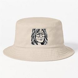 Ozzy Osbourne - Minimalist Rock Icon - Sleek Line Art Design Bucket Hat
