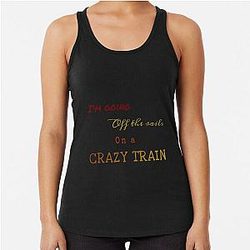 Crazy Train Ozzy Osbourne Lyrics Racerback Tank Top