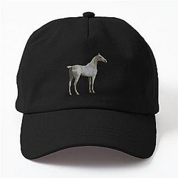 Horse Quote: "Won't you ride my white horse?" ~ Ozzy Osbourne Dad Hat