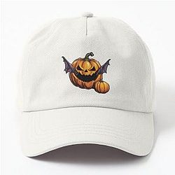 Halloween pumpkin eats a bat - tribute to Ozzy Osbourne Dad Hat