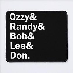 Funny Names x Blizzard of Ozz Ozzy Osbourne Mouse Pad