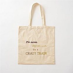 Crazy Train Ozzy Osbourne Lyrics Cotton Tote Bag