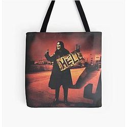 Ozzy Osbourne Hitch-hiking To Hell All Over Print Tote Bag