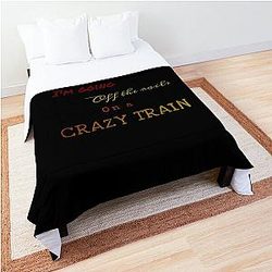 Crazy Train Ozzy Osbourne Lyrics Comforter