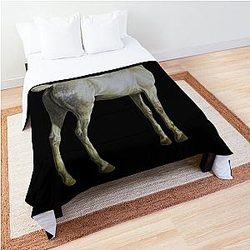 Horse Quote: "Won't you ride my white horse?" ~ Ozzy Osbourne Comforter