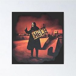 Ozzy Osbourne Hitch-hiking To Hell Poster