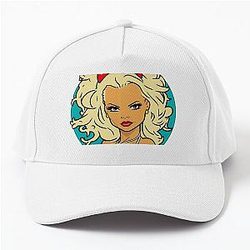 Pamela Anderson Drawing Baseball Cap