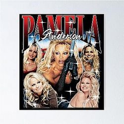 Pamela Anderson Retro 90's Poster