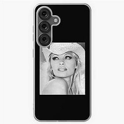 Pamela Anderson black and white actor  Samsung Galaxy Soft Case