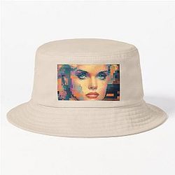 Pamela Anderson 16-bit Portrait T-shirt Bucket Hat