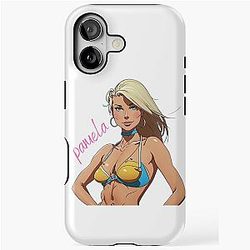 Pamela Anderson T-Shirt iPhone Case