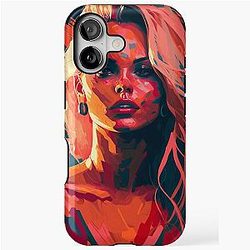 Pamela Anderson Abstract Painting iPhone Tough Case