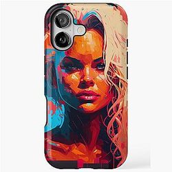 Pamela Anderson Abstract Painting iPhone Tough Case