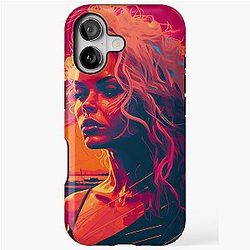 Pamela Anderson Abstract Painting iPhone Case