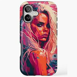 Pamela Anderson Abstract Painting iPhone Tough Case