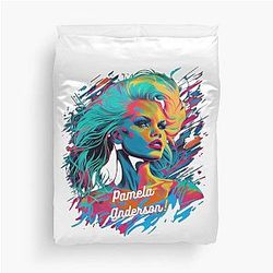Add Glamour and Style to Your Life with Pamela Anderson Celebrate an Iconic Figure Duvet Cover