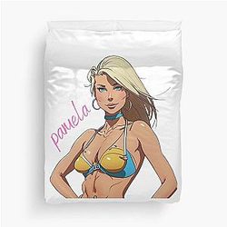 Pamela Anderson T-Shirt Duvet Cover