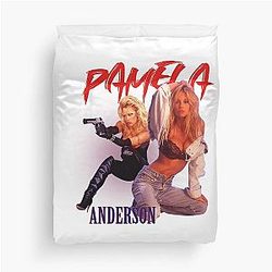 Pamela Anderson Sexy Retro Poster Style Fan Art Duvet