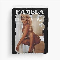 Pamela Anderson Seductive Lingerie Poster Duvet