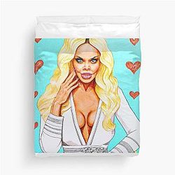 Pamela Anderson Beach Duvet Cover