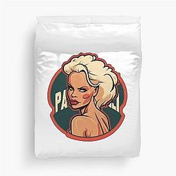 Pamela Anderson Cartoon Duvet Cover