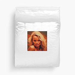 Pamela Anderson Shop the Latest Pamela Anderson Collection on Redbubble Find Iconic Baywatch Inspired Designs Duvet Cover