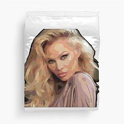 Pamela Anderson Pop Art Duvet Cover