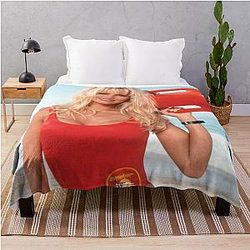 Pamela Anderson Baywatch Throw Blanket